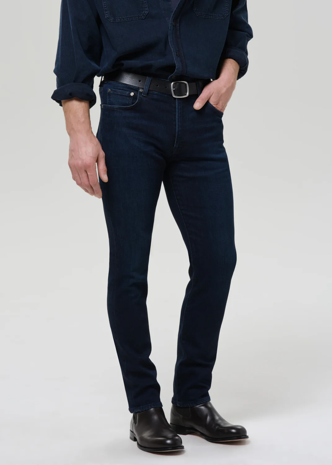 Adler Slim Cotton Silk Denim in Indio - Image 5