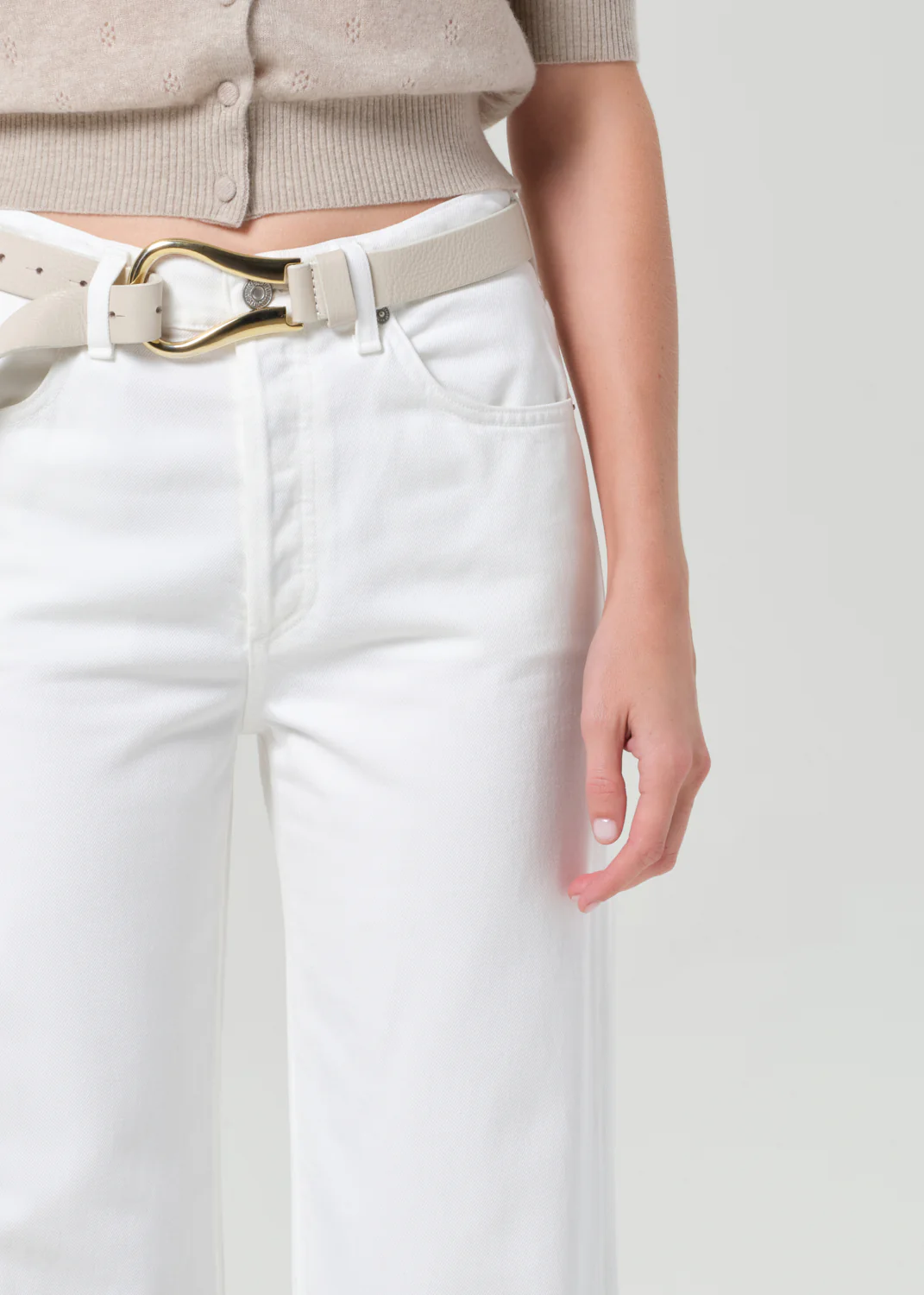 Annina Straight Leg 33" in Soft White - Image 5