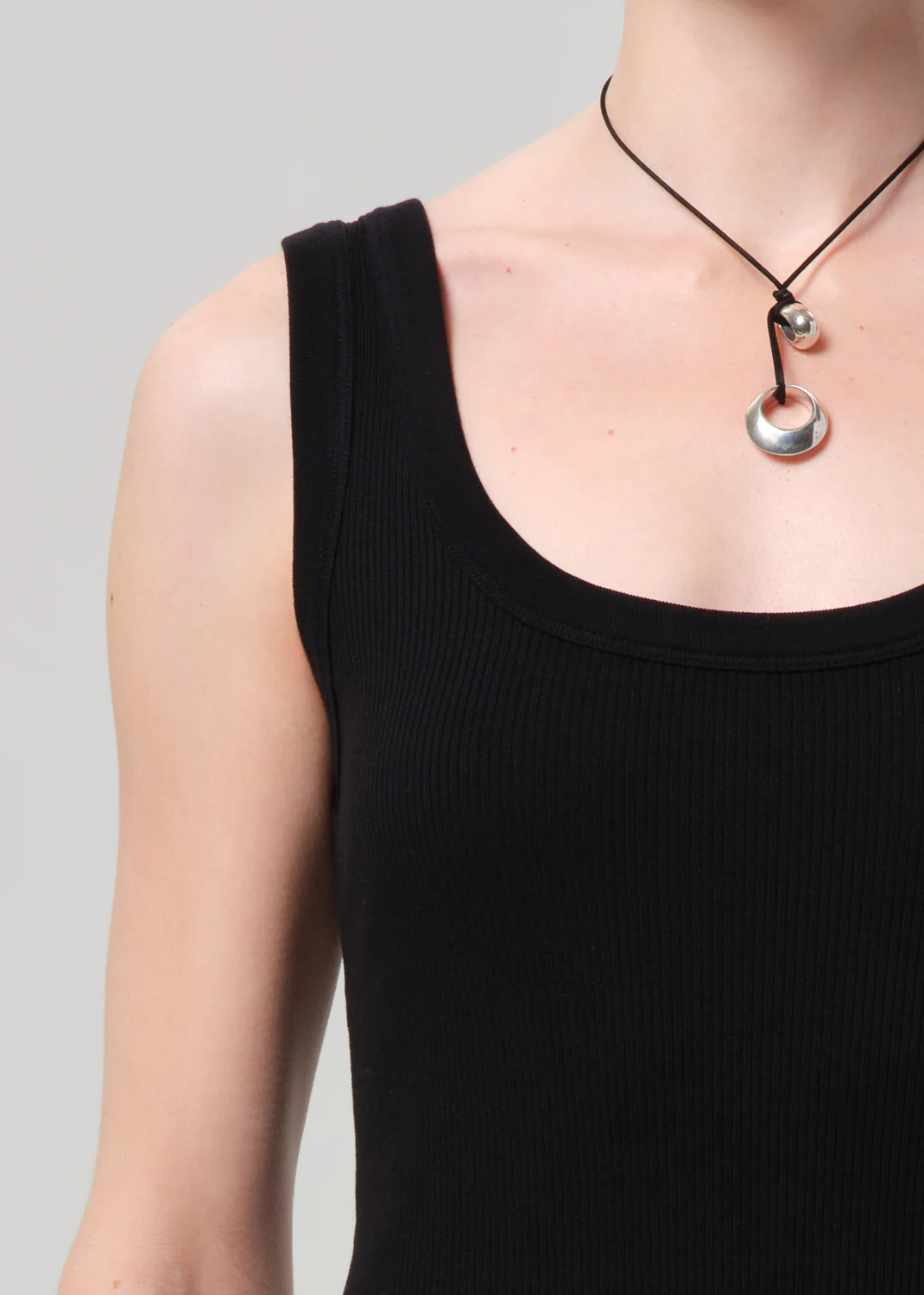Faye Tank Dress in Black - Image 5